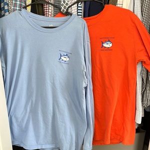 Southern Tide long sleeve cotton T-shirts - 2 Pack!! Size Large
